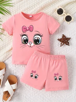Cute Cat Baby Girl Set 1