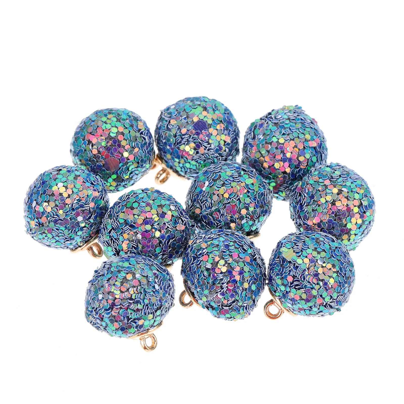 

10 Pcs Ball Charms Blue DIY Earrings Necklace Jewelry Making Accessories H H made Jewelry Accessories made Supplies