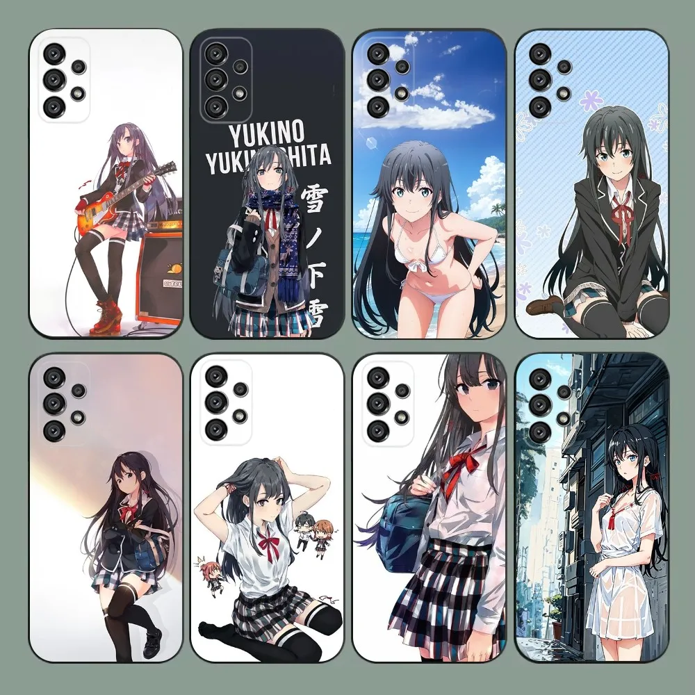 Yukinoshita Yukino Oregairu Phone Case For Samsung Galaxy A20,A21s,A22,A31,A32,A52,A53,A72,73,A80,A91 Soft Black Cover