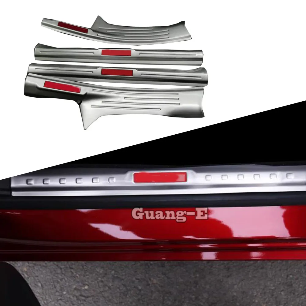 

For Chevrolet Cruze Sedan 2017 2018 2019 2020 2021 Inner Door Sill Scuff Plate Frame Decoration Threshold Pedal Accessorie