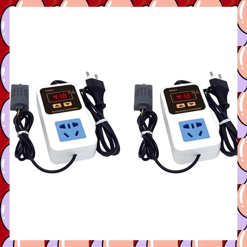 

A72Z 2X W2023 цифровой дисплей контроллер влажности увлажнитель увлажнения и осушение контроль влажности вилка европейского стандарта