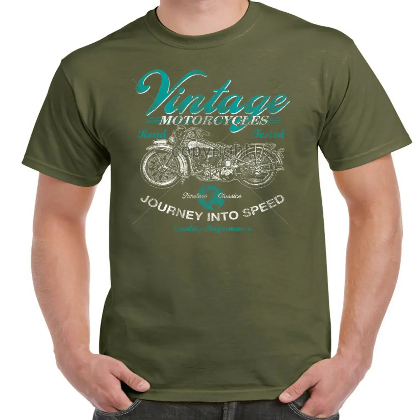 Vintage Motorcycle Motorbike Chopper Bobber Biker Gift T-Shirt. Summer Cotton Short Sleeve O-Neck Mens T Shirt New S-3XL