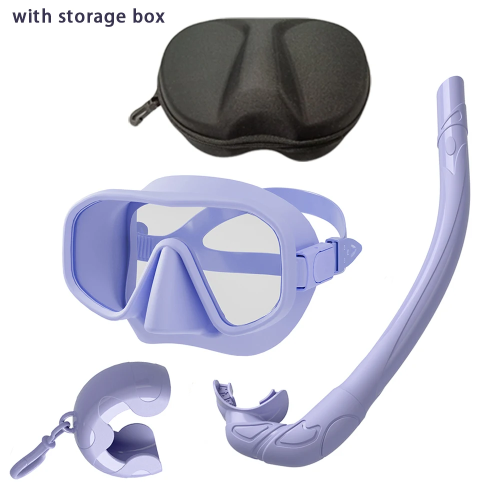 Professionelle Unterwasser-Tauchmaske, HD-Hartglas, für Erwachsene, verstellbar, zum Tauchen, Schnorcheln, Schwimmen, Tauchbrille + Aufbewahrungsbox – Detail 33