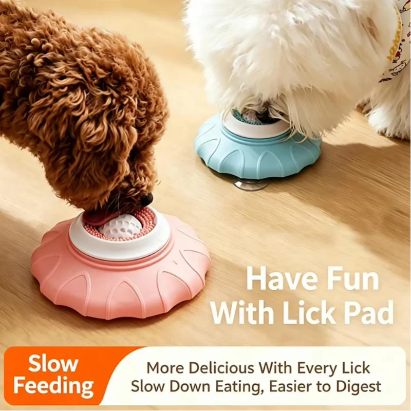 Anti-Rutsch-Leckmatte für Haustiere, Slow-Feeder-Napf mit starkem Saugnapf, rutschfest, für Hunde und Katzen, Angstlinderung, Langeweile, Indoor-Training