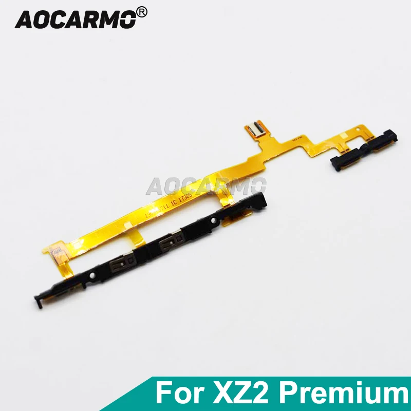 Aocarmo For Sony Xperia XZ2 Premium H8116 H8166 XZ2P Power Button On/Off Volume Camera Switch Connector Ribbon Flex Cable