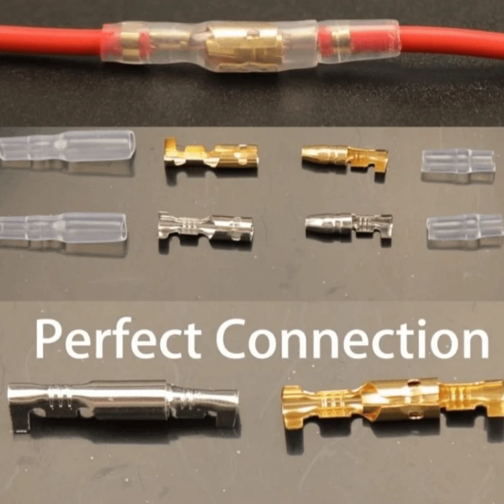Tinplate Wire Terminal Bare Nose Lugs Round Lug Cold Pressure Terminal Set Copper Sheet Terminal Electrical Terminals