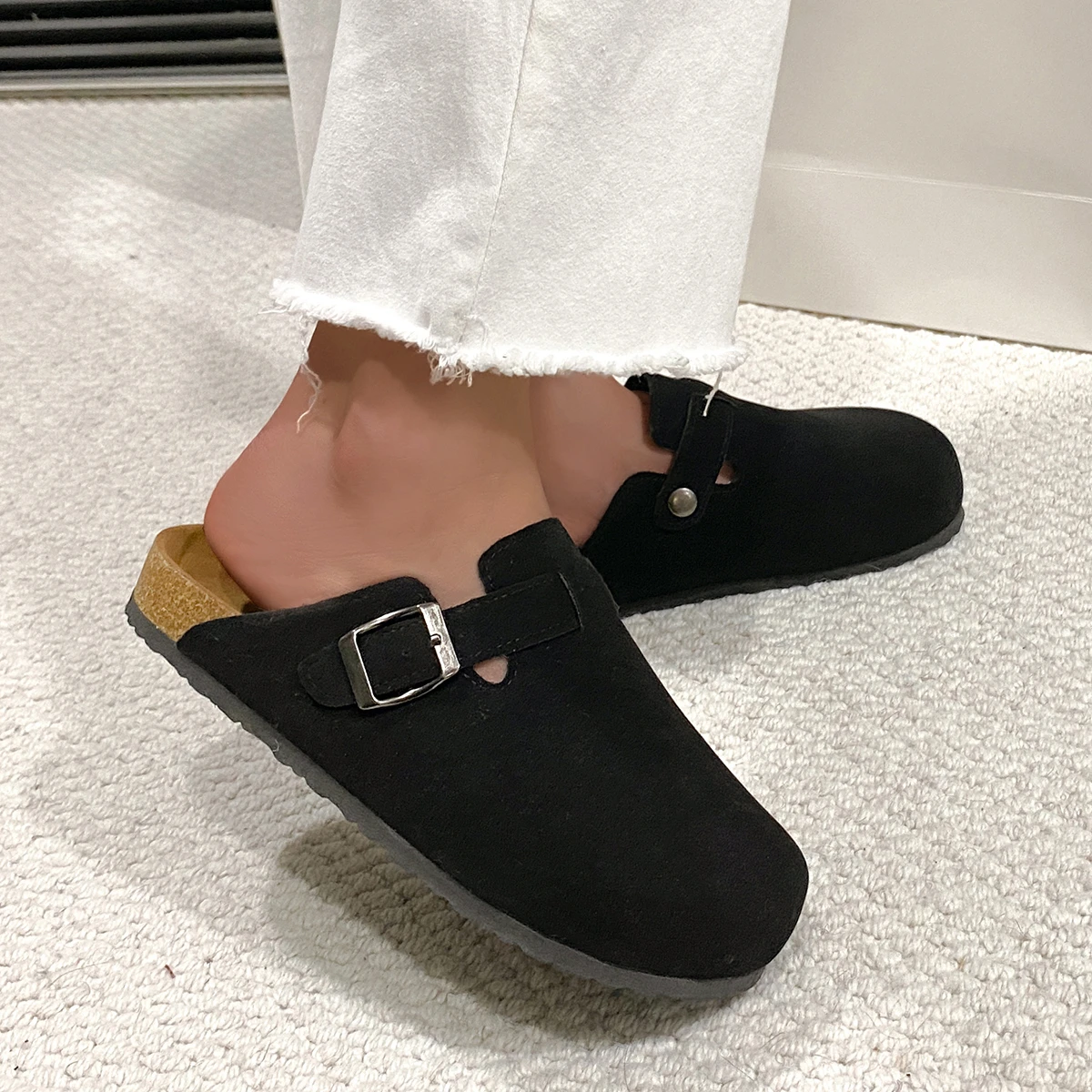 Insole Arch Support - Fashion Men's Suede Mules Slippers New