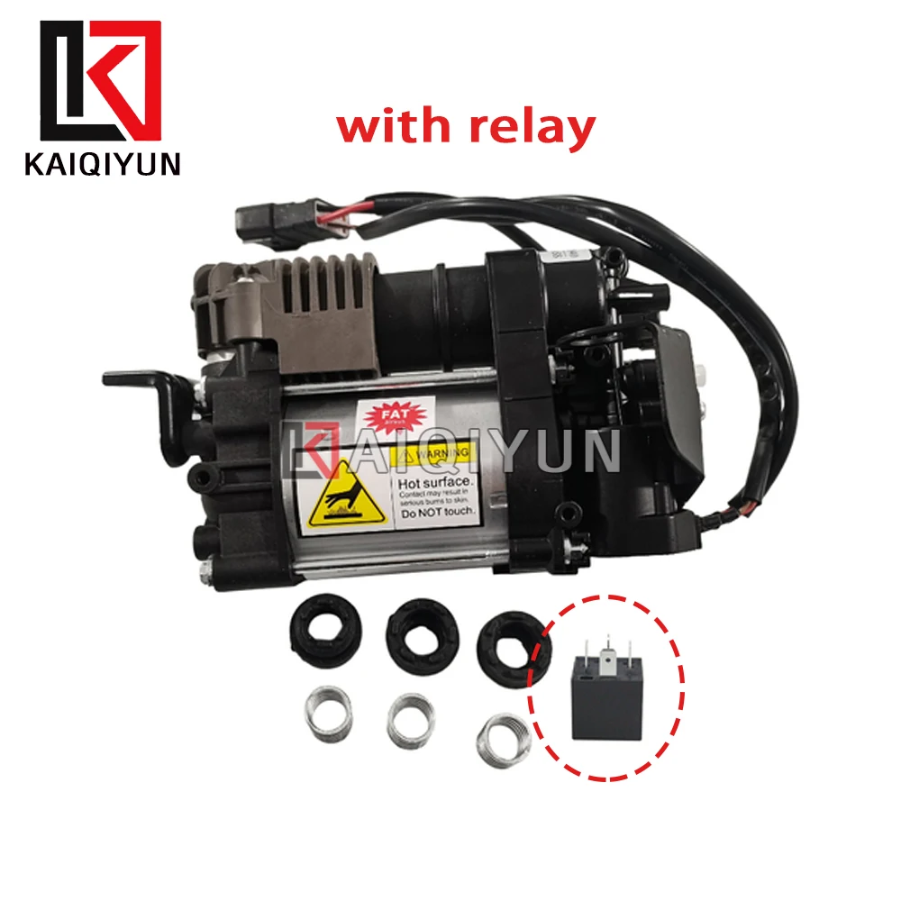 Compresor de Suspensión Neumática, Soporte, Buje, Resorte y Relé para Jeep Grand Cherokee y Dodge RAM 1500 2013-2016 68041137AE 68204387