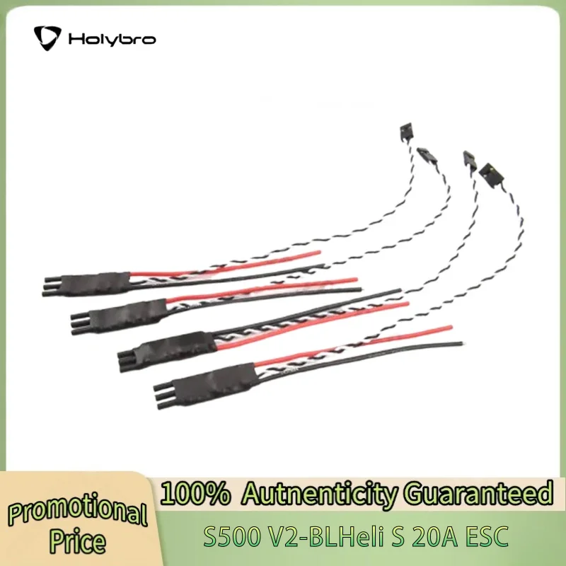 

Holybro BLHeli S 2-4S 20A ESC S500 V2 Запасные части EFM8BB21F16G MCU с поддержкой Dshot150, Dshot300 и Dshot600 для RC FPV дронов
