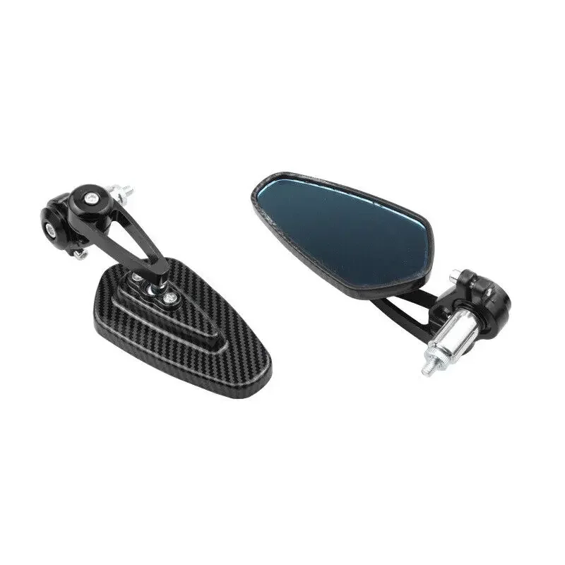 2023 New Motorcycle Rearview Mirror Carbon Fiber Pattern Handlebar Mirror Modified Inverted Rear Mirror Motorbike Accessories