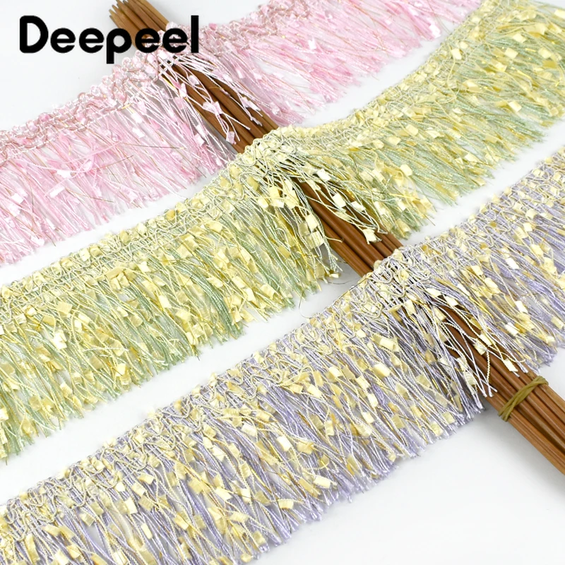 5/10Meters 9cm Colorful Fringe Tassel Trim Woven Flag Lace Ribbon Hometextile Curtain Trimming Decorative DIY Sewing Accessories