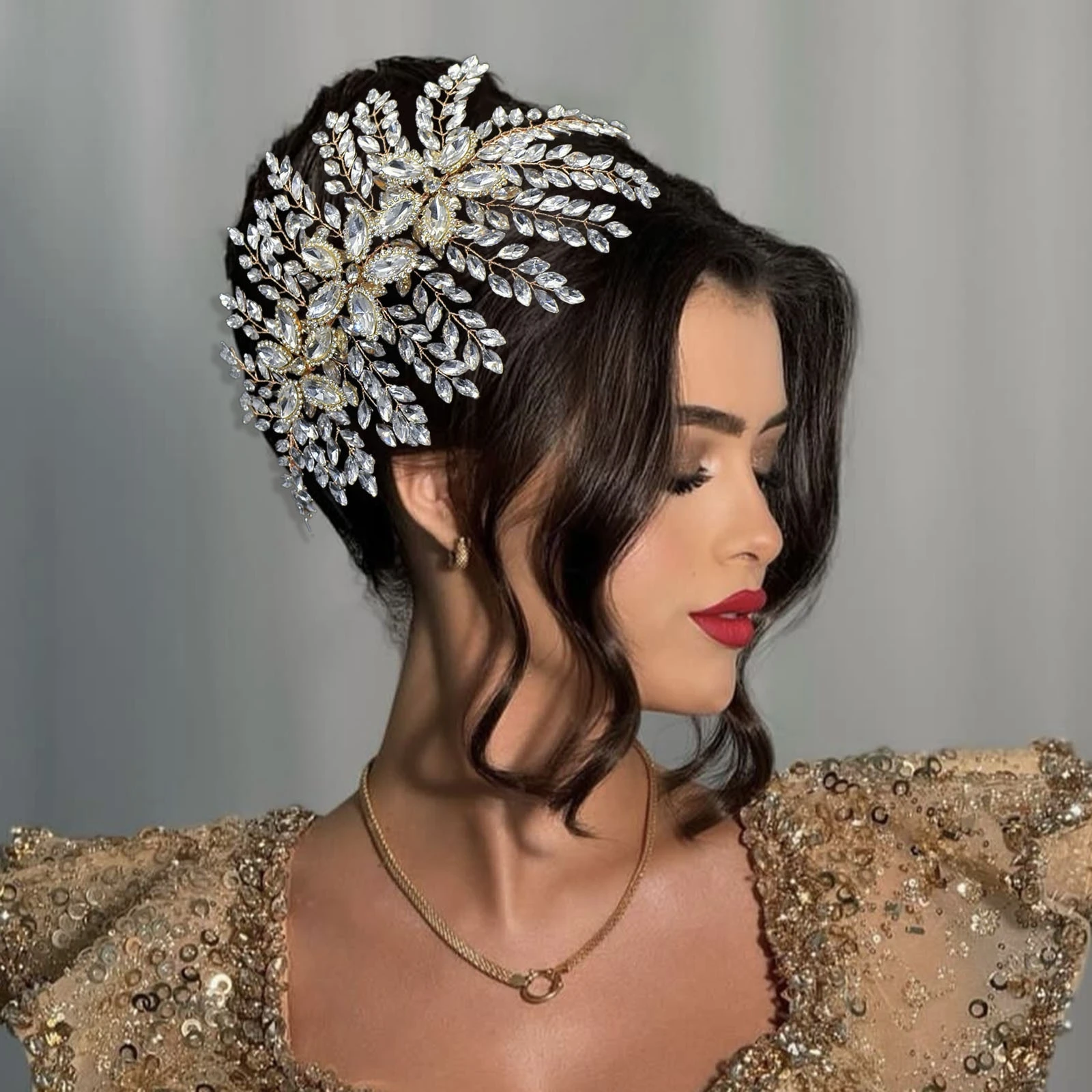 

New Bridal Wedding Headdress Accessible Luxury Hair Accessories Bridal Headband Handmade Fashion Accessories Headband