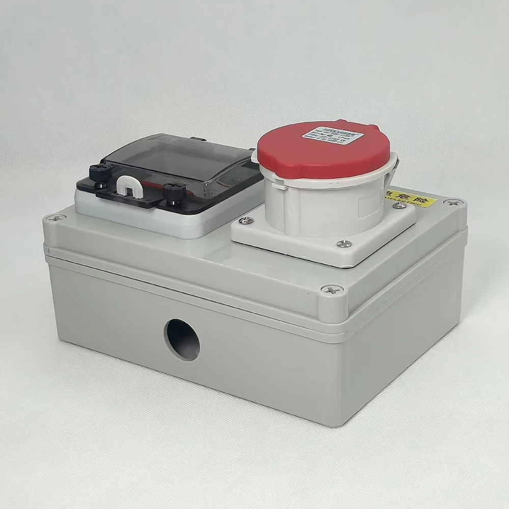 Boîte de prise de courant électrique CEE 32A 22kw, Installation Simple pour boîte de chargement de voiture extérieure