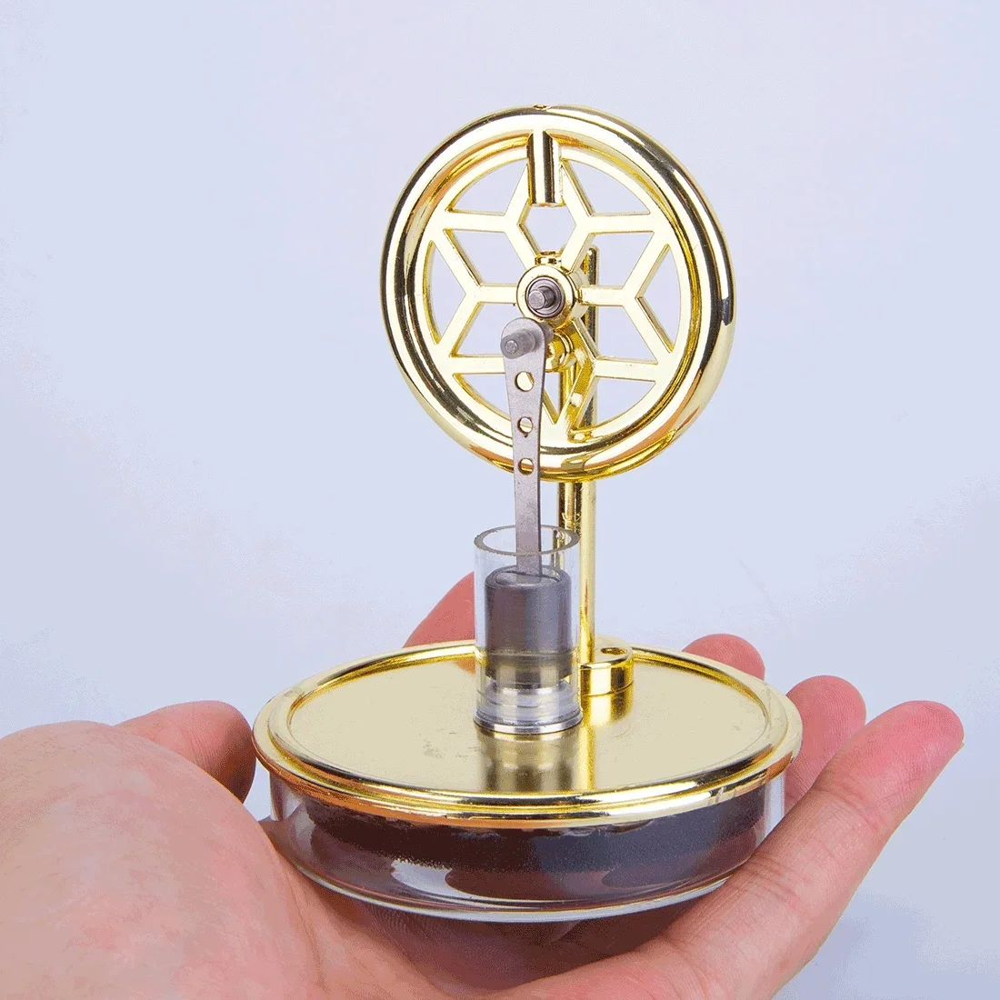 

Low Temperature Difference Stirling Engine Model Steam Power Physics Experiment Creative Toy Gift