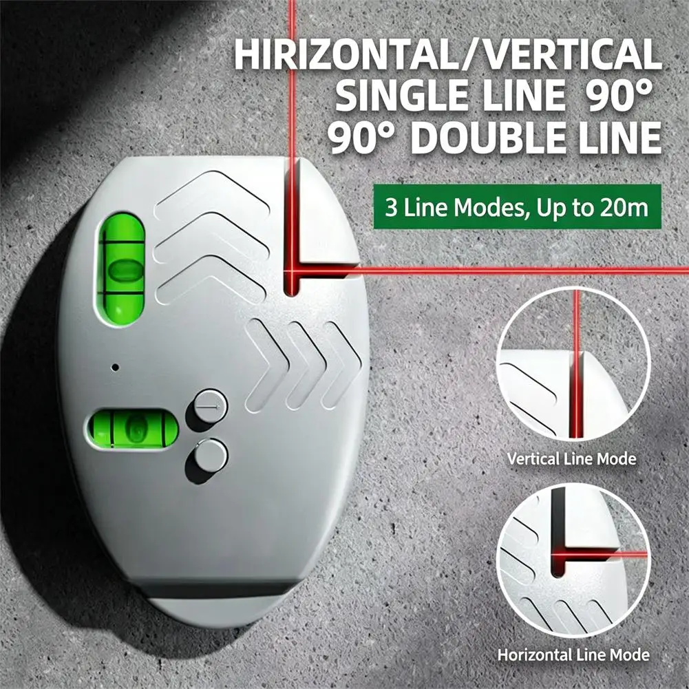 Pocket Laser Level Tool 3-Way Alignment for Wall Frames Shelves Curtain Installation Tool