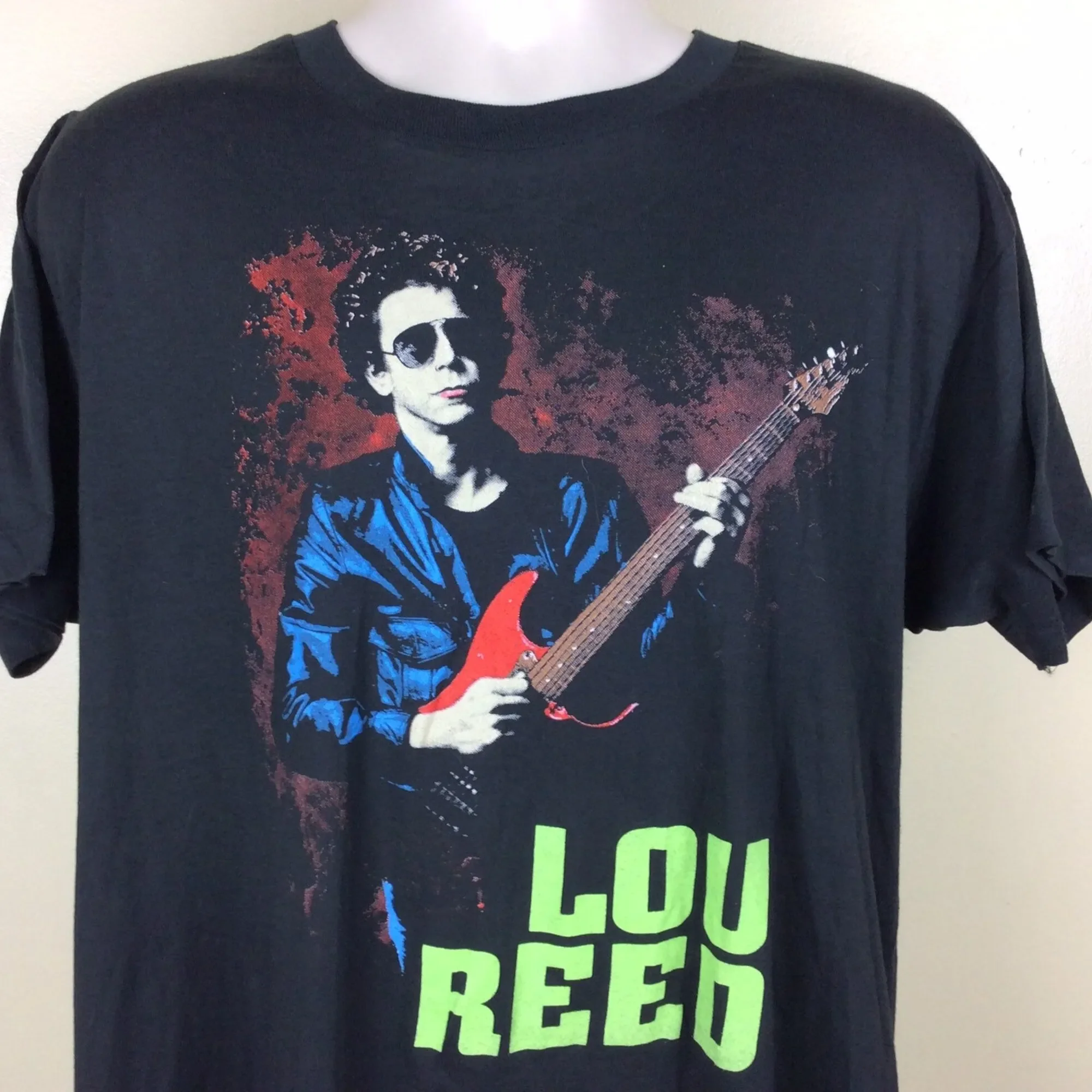 Vtg 1986 Lou Reed Mistrial TShirt Black XL 80s Concert Band Velvet Underground