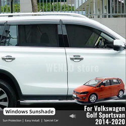 For Volkswagen VW Golf Sportsvan 2014-2020 Magnetic Car Sunshade Shield Front Windshield Curtain Rear Side Window Sun Shade