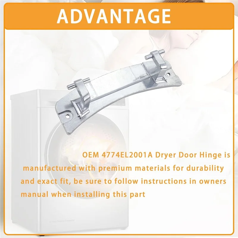 4774EL2001A مفصل باب المجفف لأجزاء المجففات يستبدل AP5071336,1267586,PS3523444-A77G