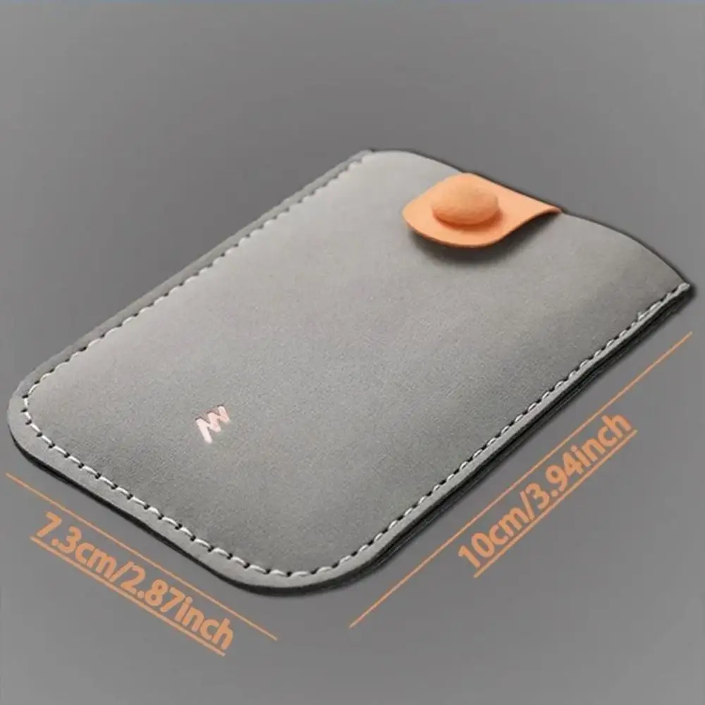 Ins PU Leather Business Card Bag Korean Style Pull-out Type Card Holders Clutch Clutch Bag Card Pocket Short Wallet Outdoor