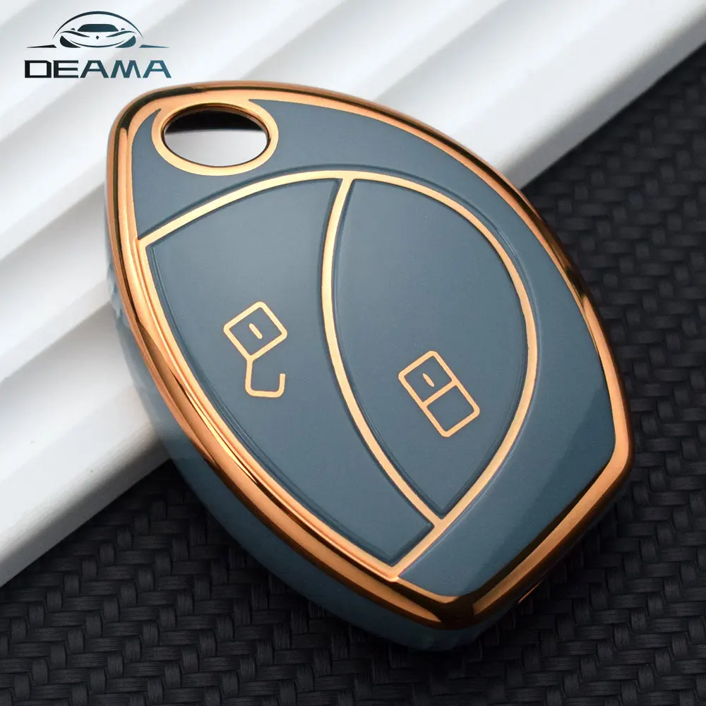 TPU Car Key Cover For Renault Logan For Toyota Malaysia Truguard VG Alarm Cobra 2 3 Button Shell Fob Holder Keychain Accessories