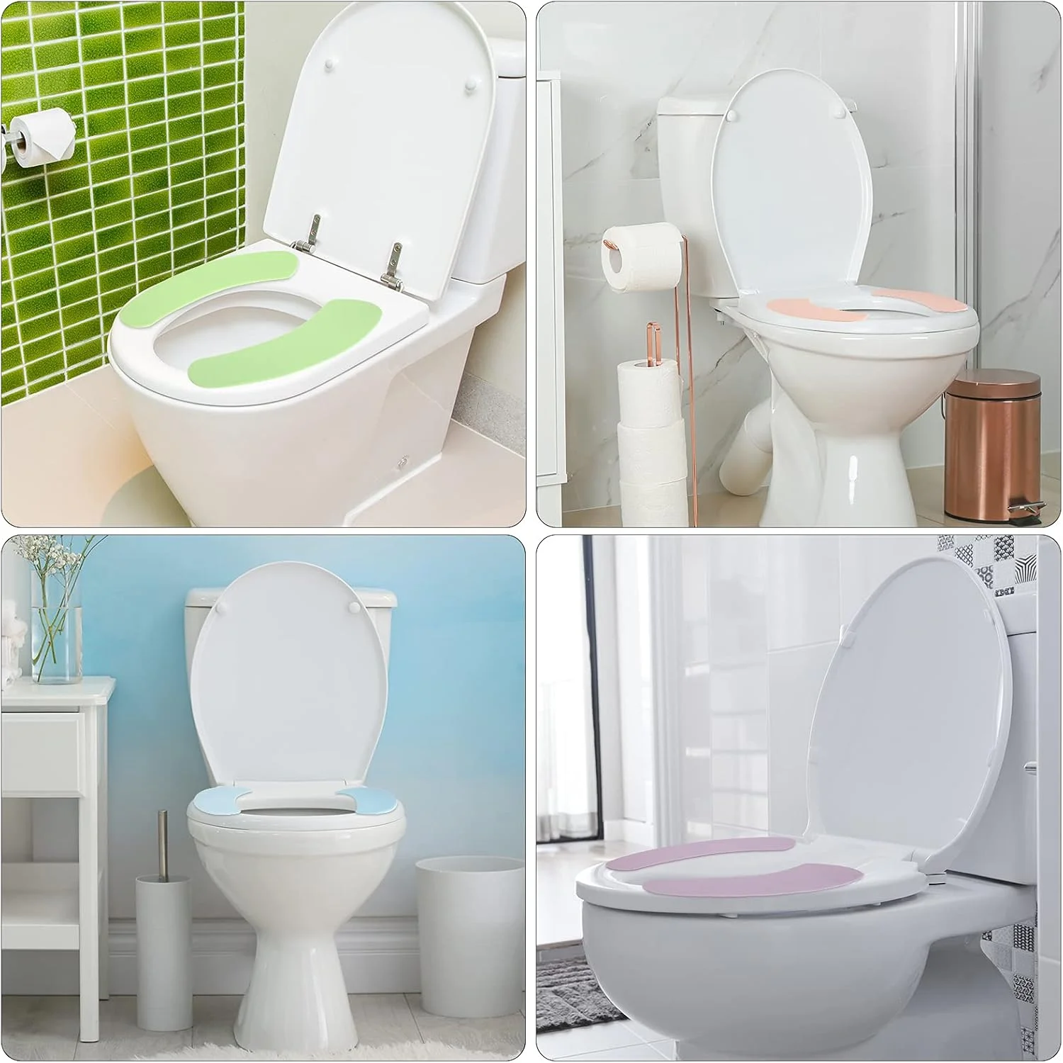 

Universal Toilet Seat Cover Pads Reusable Warm Toilet pads Washable Toilet Seat Filling Bathroom Mat Seat Cover Accessories WC