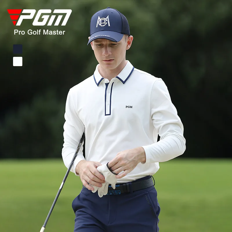 T-Shirt męski z długim rękawem PGM Golf wygodne zimowe koszulki Polo torba na sprzęt do golfa dla mężczyzn Golf odzież sportowa rekreacyjna T Shirt