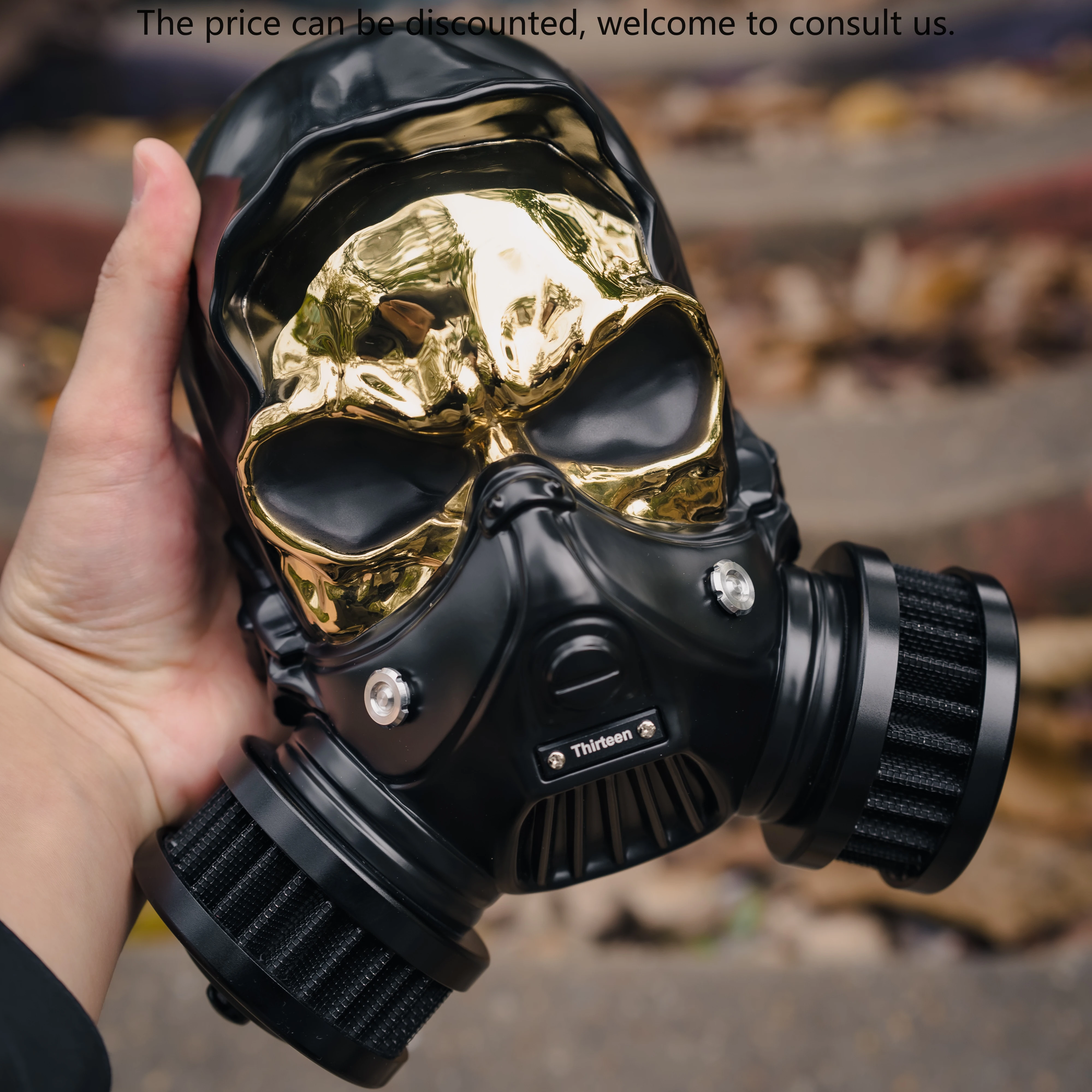 

High-Flow Skull Air Cleaner Kit HD 2018-Later Softail 2017-Later Touring Aluminum-Magnesium Alloy Skeleton Filter Intake Filter