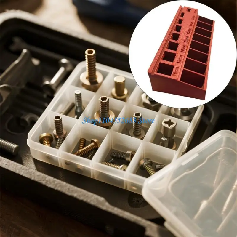 Y6GD Multiple Layer Screw Planner Storage Container With Labeling Divisions For Set Accessories