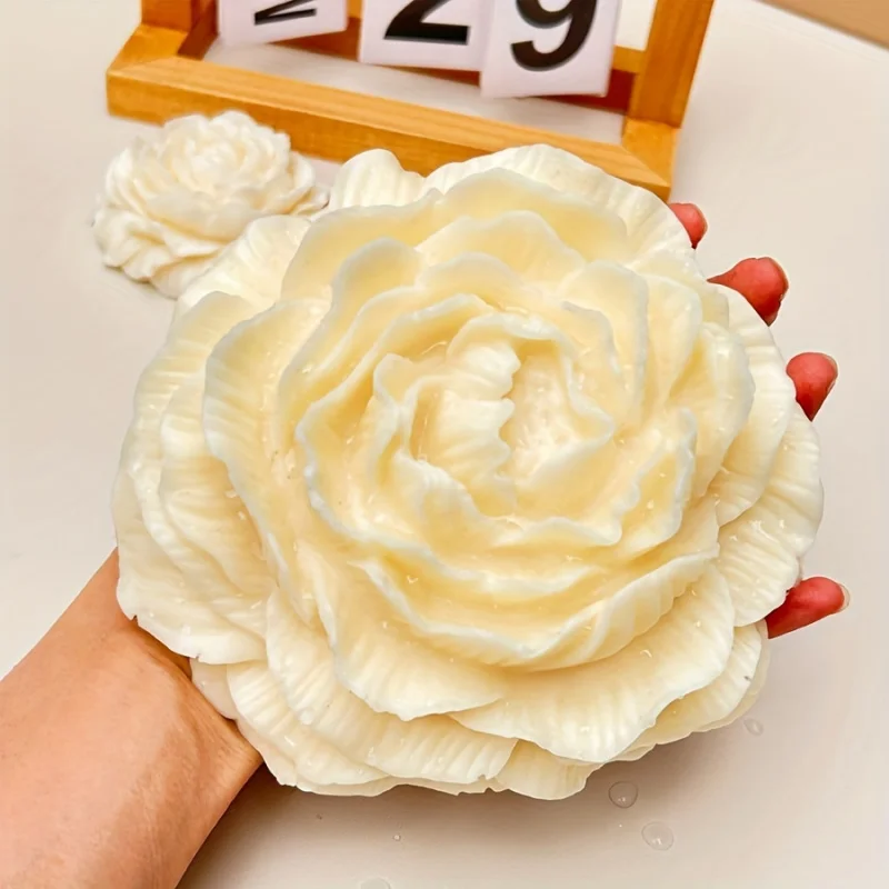 

1pcExtra Large Peony Flower Silicone Mold，Suitable for Wedding and Valentine's Day Floral Decoration，Polymer Clay，DIYCrafts，Soap