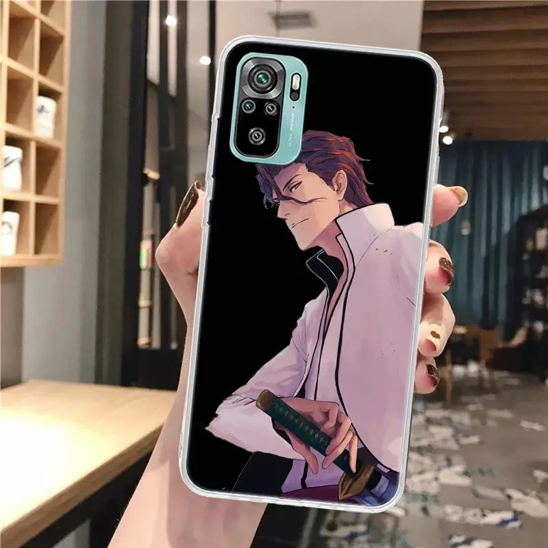 Bleach Aizen Sousuke Soft Phone Case For Xiaomi Redmi 10 10A 10C 9 9A 9C 9T 12 12C 8 8A 7 7A 6 6A S2 K20 K40 Pro 10X K30 Coque