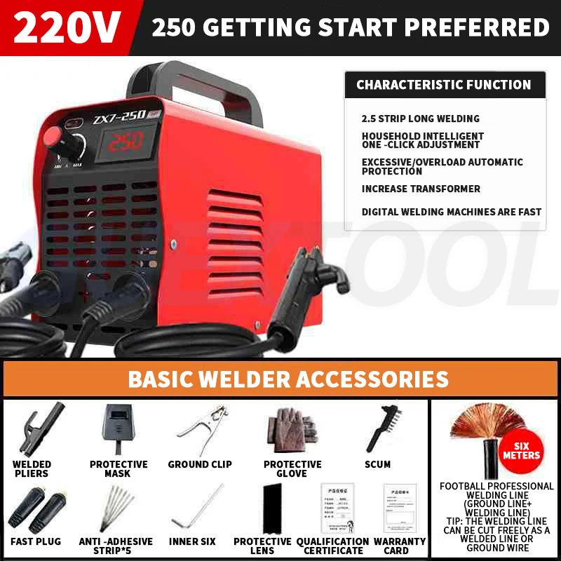 Mini Household Automatic Welding Machine Portable Electric Welding Machine Inverter Industrial Handheld Arc Welder Equipment