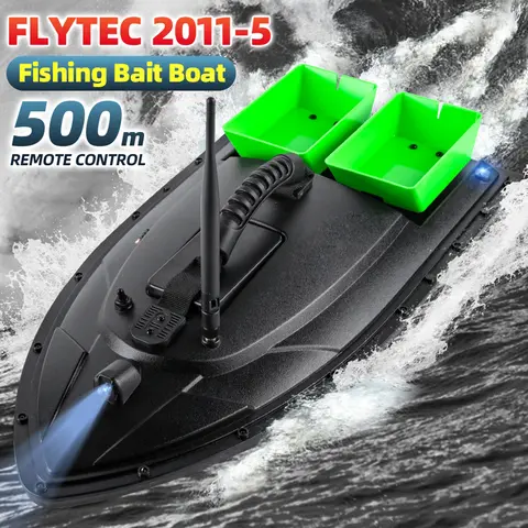 เรือตกปลา US Flytec ควบคุมระยะไกล 500 เมตร เรือใส่เหยื่อแบบมีมอเตอร์คู่ พร้อมเครื่องหาปลา รับน้ำหนักได้ 1.5 กิโลกรัม พร้อมไฟ LED สำหรับตกปลา