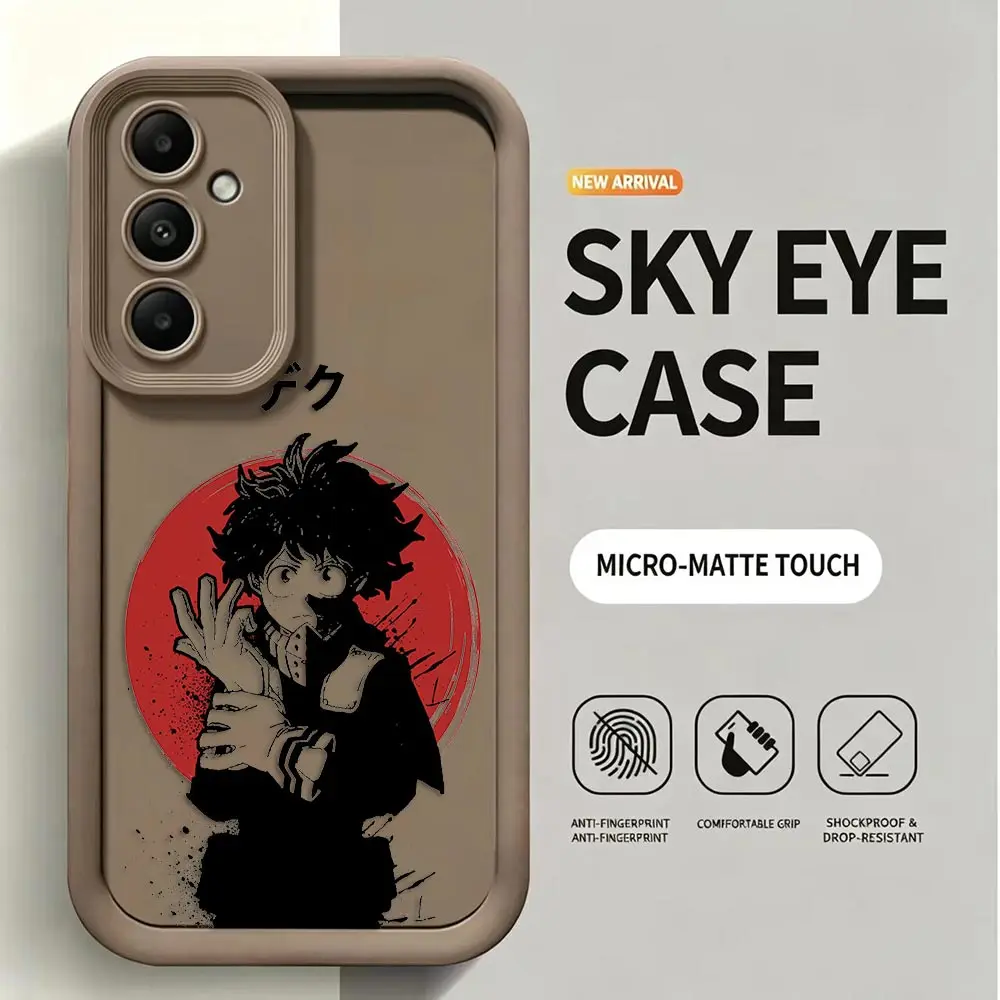 Phone Case For Samsung Galaxy S26 S25 S24 S23 S22 S21 FE S20 ULTRA PLUS 5G Silicone Case Shell Cover My Hero A-Academia Midoriya