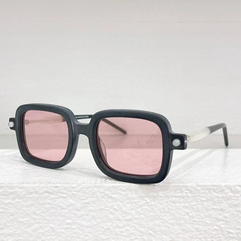 

ins Maske P2 Acetate Square Sunglasses for Men and Women High Quality Brand Designer uv400 Outdoor Optical Eyeglasses with Case