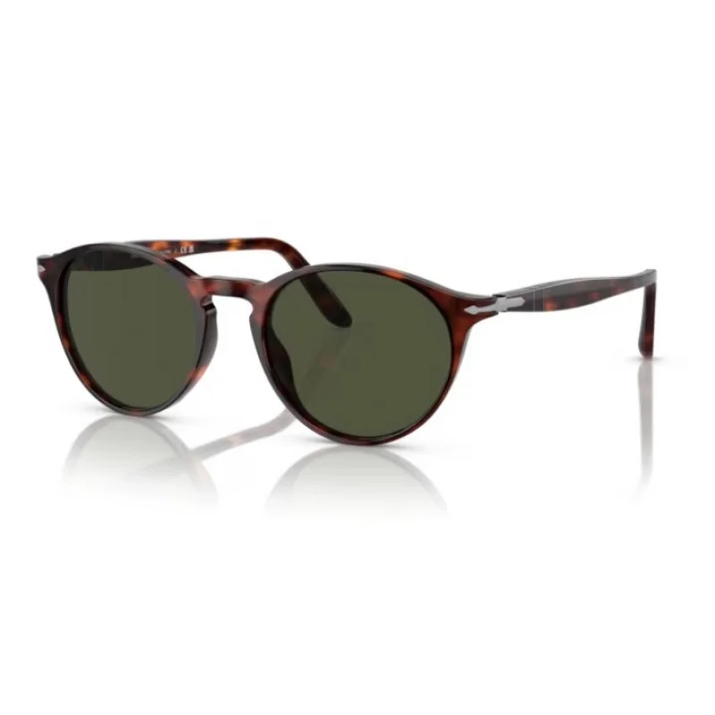 

Persol 0PO3092SM 90153 50mm Tortoise/Green Acetate Non-Polarized Sunglasses