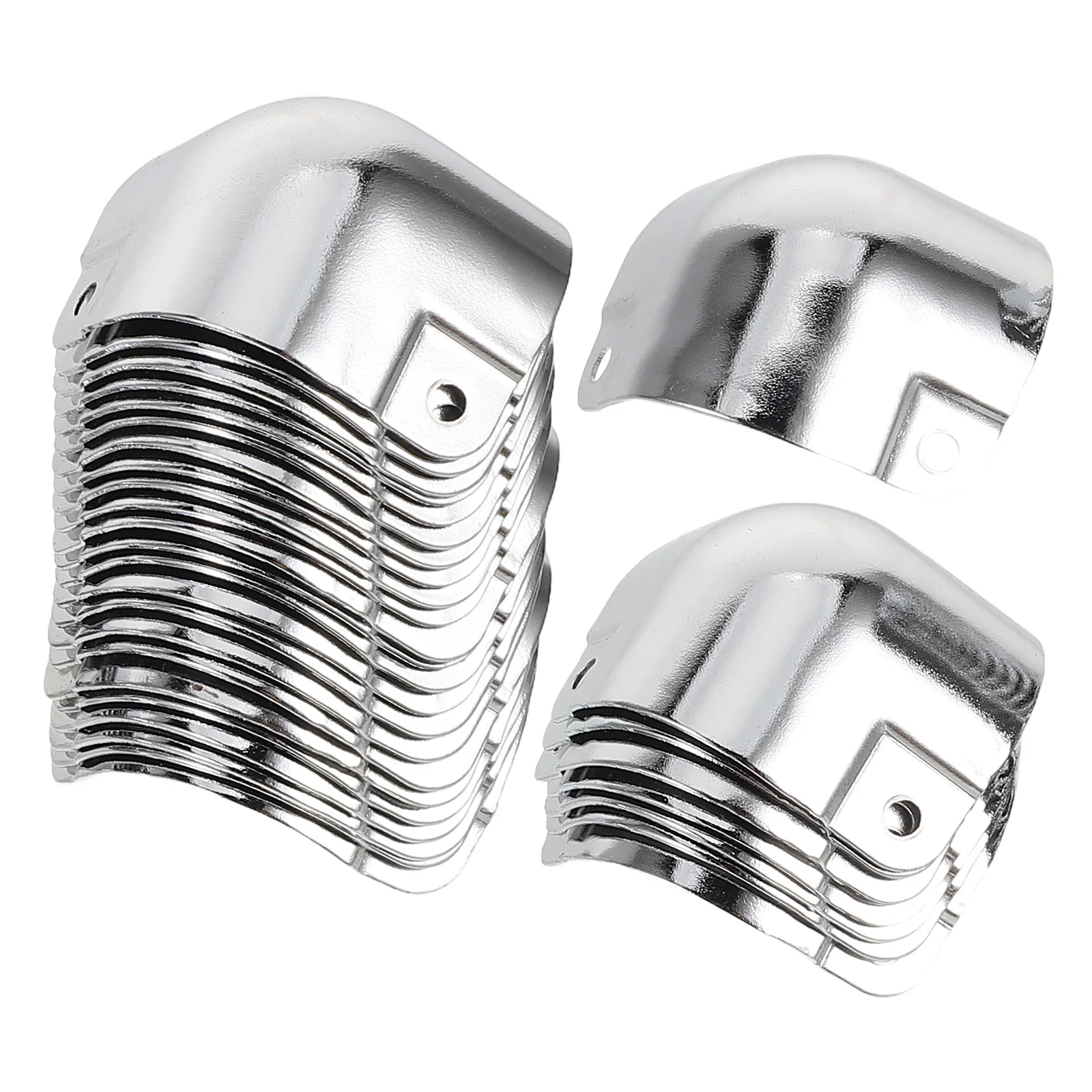 

20pcs Aluminum Alloy Corner Protectors Durable Edge Guards For Toolboxes Aviation Cases Safety Protection Heavy Duty Metal