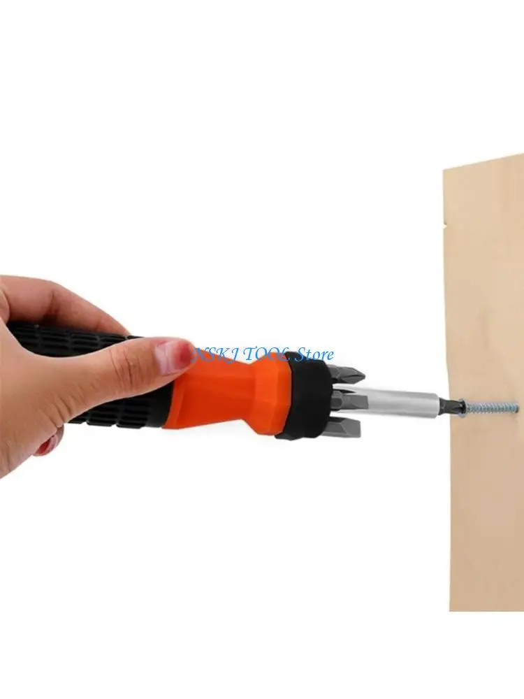 L8RC Durable Multi Bit Screwdriver 6 in 1 Suitable for Various Repair Tool