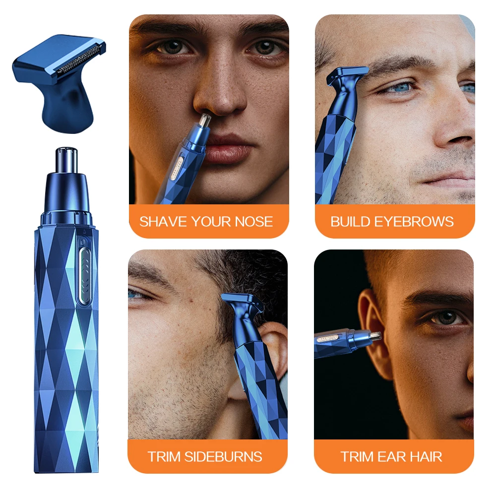 Trimmer For Men Nose Hair Clippers Hair Removal For Men Male Epilator Trimmer Cleaning Tool Ears Beard Mustache Hair Cutter