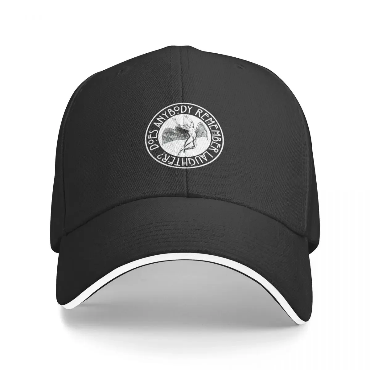 THE ICARUS SYNDROME - laughter black and white Baseball Cap Designer Hat derby hat Visor funny hat Boy Women's