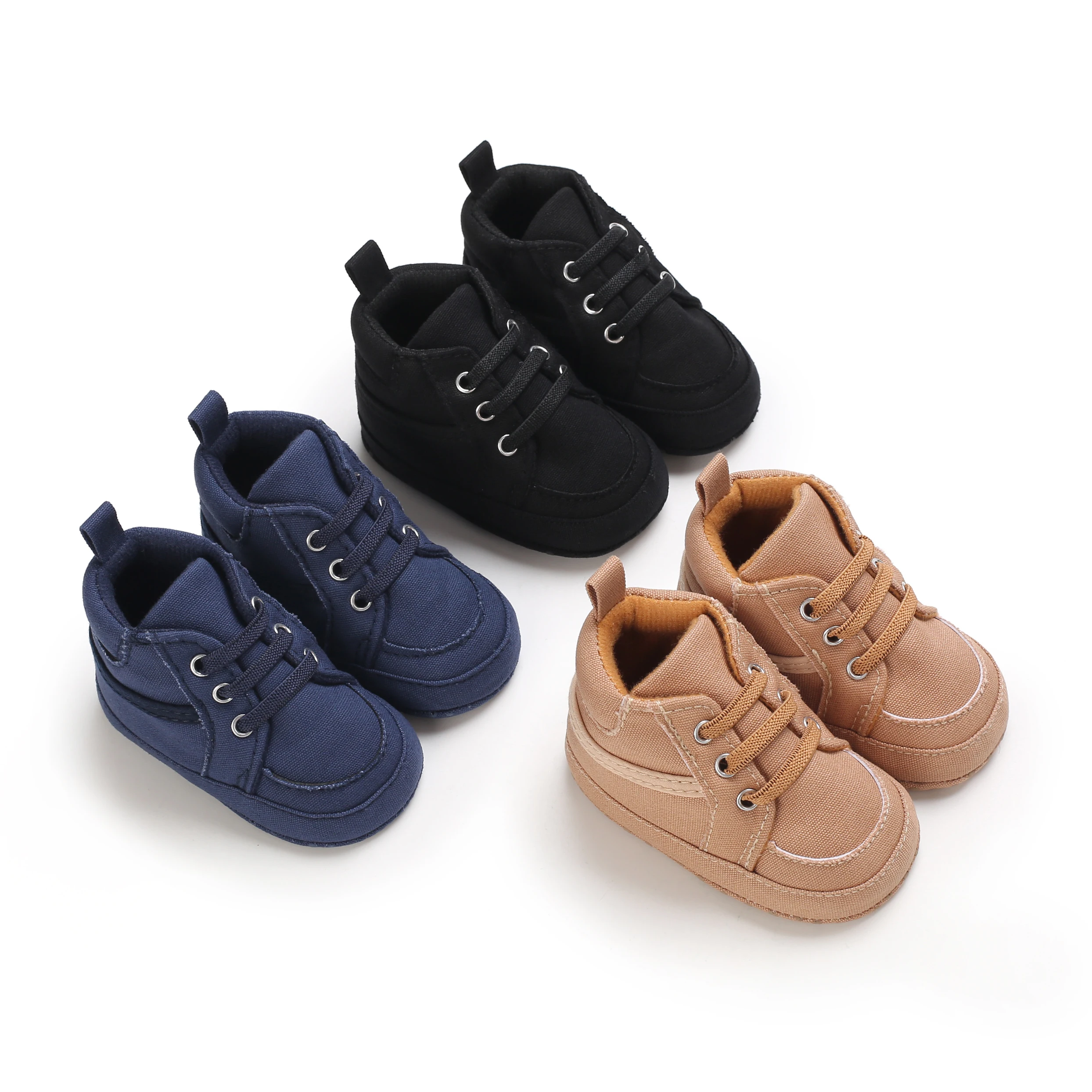 Sapatos esportivos para meninos e meninas, Sapatos formais de criança, Solas de borracha macia, Baby Soft Top Shoes, Recém-nascido Oxford First StepShoes, Baby Bed S