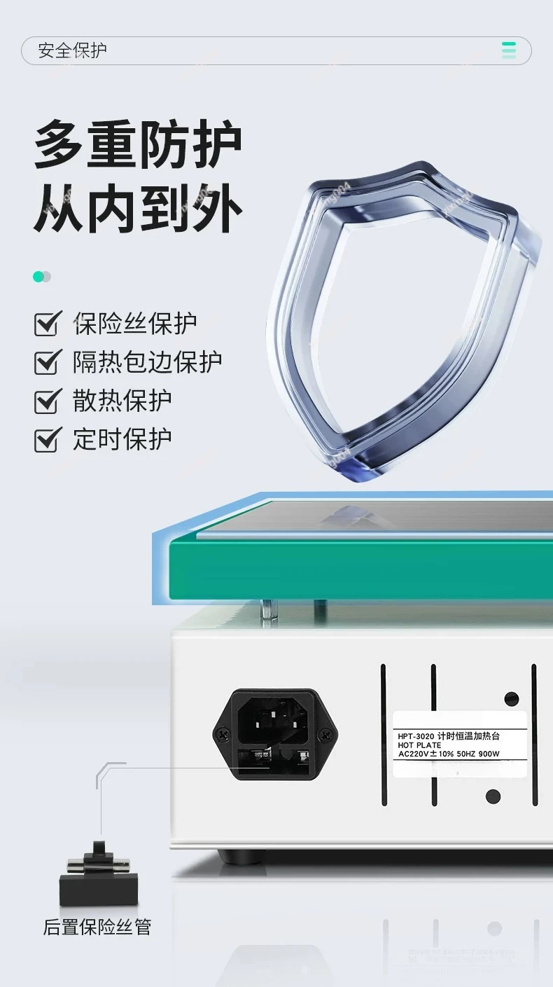 Temperature Controlled Heating Plate Adjustable for Soldering