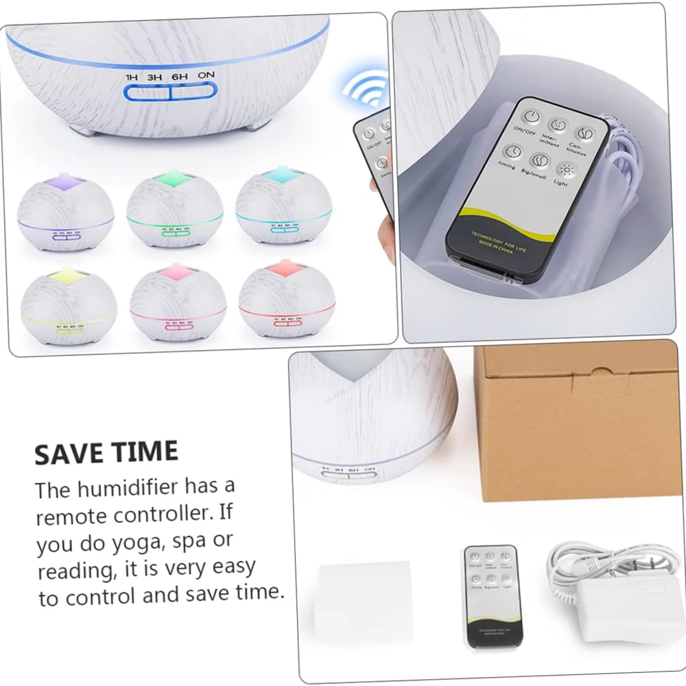 550 مل مرطب عطري Led عن بعد 7 ألوان متوافقة مع الروائح للمنزل