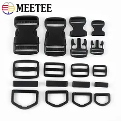 5/10Sets 20-50mm Plastic Quick Side Release Buckles Webbing Tri-Glide D Ring Adjust Clasp Bag Strap Connector Hook Accessories