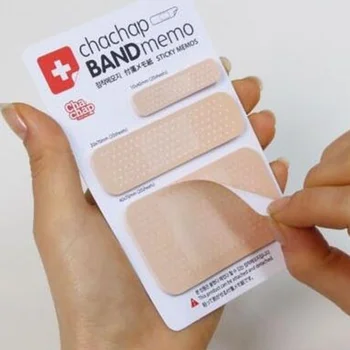 1 sztuka bandaż notatniki opaska naklejki kartki samoprzylepne biura szkoły dostawa artykułów piśmienniczych dekoracja łatka klejąca Funny Ellen Brook