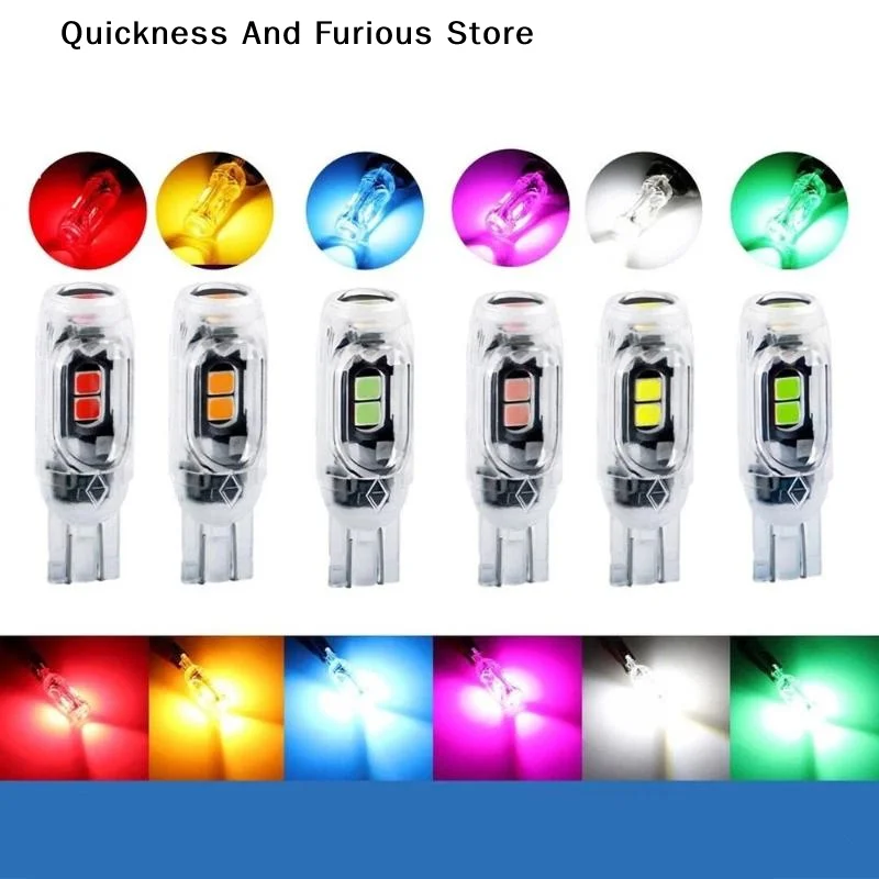 2 Pcs Strobe Flash T10 Led W5w 194 168 5smd 2835 Turn Signal Bulb Car Interior Light Reading Door License Plate Wedge Lamp 12V