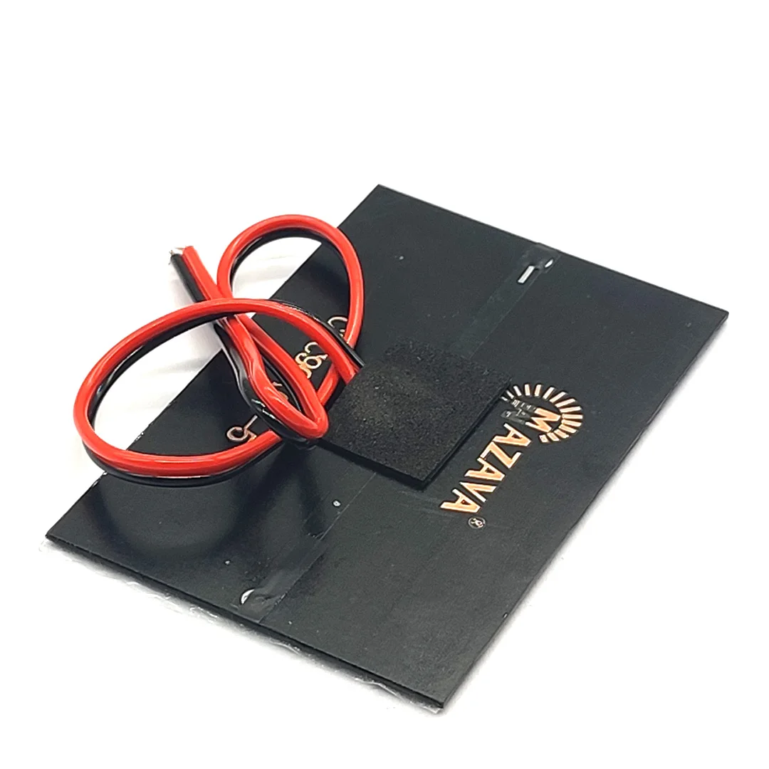 لوحة طاقة شمسية لوحة الايبوكسي الشمسية الأحمر و خط أسود خلايا الطاقة الضوئية DIY بها بنفسك التخصيص 5 فولت 150MA /3 فولت 120MA