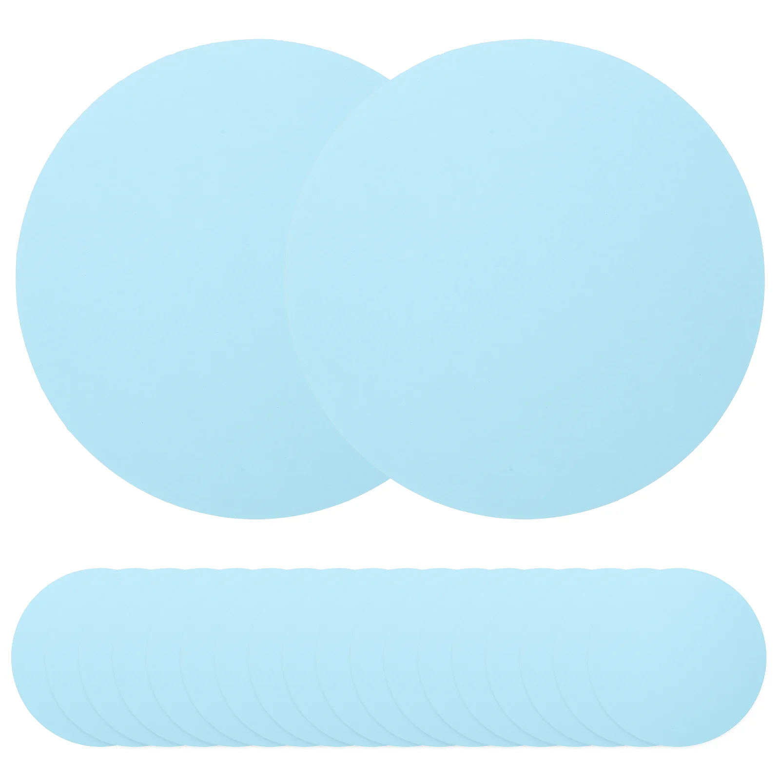 

20 Pcs Round Cardboard Colour Paper for Craft Other Drawing Canvas Diy Cardstocks Chip Blank