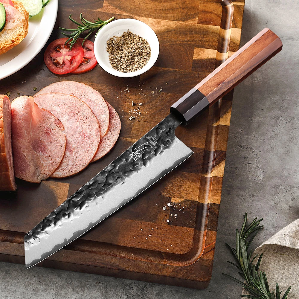 8,2 Zoll Kiritsuke Kochmesser 3-Lagen-Verbundstahl Professionelle Küchenmesser Japanische Handgefertigte Hochwertige Kochwerkzeuge