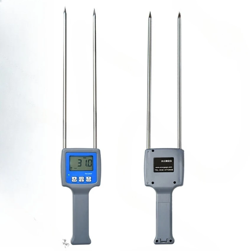 TK100W Hygrometers Professional Wood Sawdust Powder Hay Bale Peat Moisture Meter Tester Digital LCD Humidity Moisture Analyzer