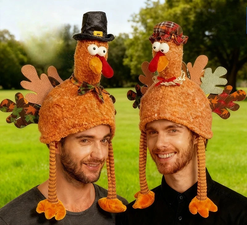 Chicken Leg Hat Thanksgiving Turkey Hat Irish Festival Oktoberfest Halloween Party Cosplay Costume Accessories Role-play Props